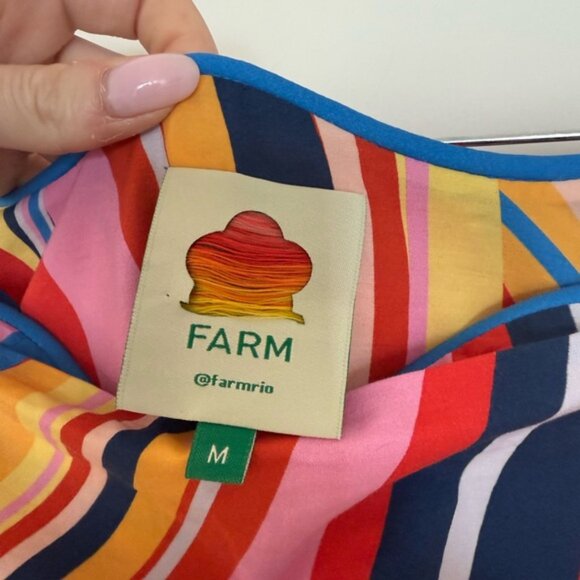 Farm Rio Colorwaves midi skirt - Picture 4 of 7